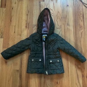 C&C California Green quilted jacket with Hood